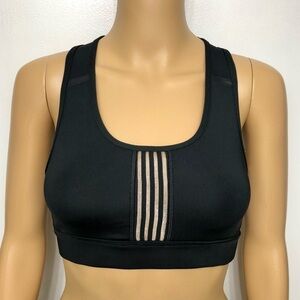 STRONG by ZUMBA Womens Active Gym Black Mesh Workout Sport Bra Size S